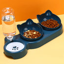 3-in-1 Cat & Dog Bowl with Automatic Water Dispenser – Pet Comfort & No Spill