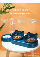 3-in-1 Cat & Dog Bowl with Automatic Water Dispenser – Pet Comfort & No Spill